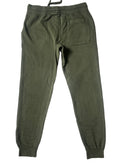 Back view of the olive signature style joggers with a right side square pocket 