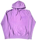 Front view of the purple signature style T-shirt with a slightly darker purple Weediez colored logo.