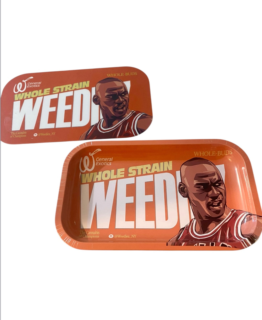 Weediez metal tray with magnetic lid